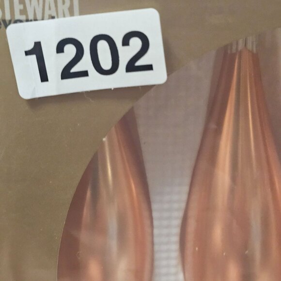 Martha Stewart Everyday Golden Flute-Shaped Glass Christmas Ornaments 16 Total - Picture 7 of 7